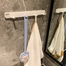 Telescopic slit hook Perforated Wall-mounted Stick Hook Kitchen Shelve Cabinet Cramp Hook Towel Toilet