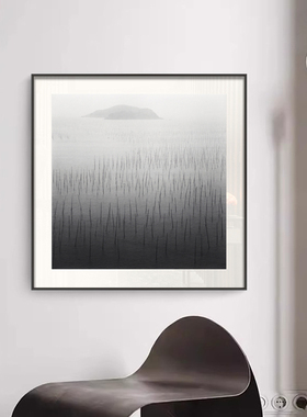 极简抽象黑白线条装饰画