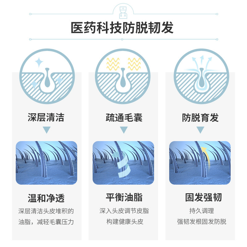 云南白药养元青控油防脱发女育发液 养元青洗发水