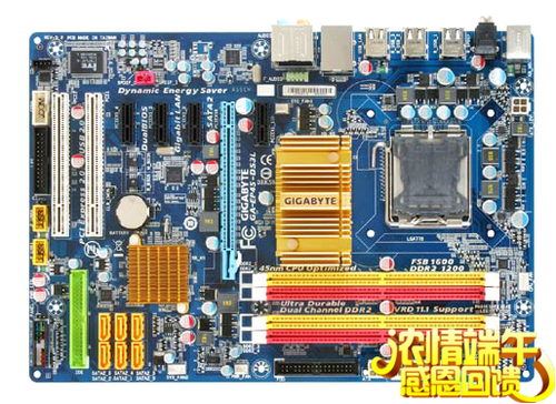 二手拆机技嘉GA-EP45-UD3L/ DS3L/UD3R 775针 P45 DDR2台式机主板 - 图2