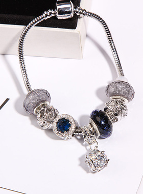 韩版气质简约个性百搭女水晶珠