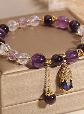 紫晶手链女招财貔貅轻奢复古手串