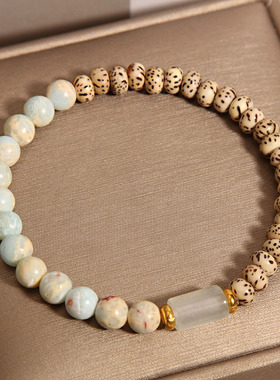 星月菩提手链女寿山石玉石手串