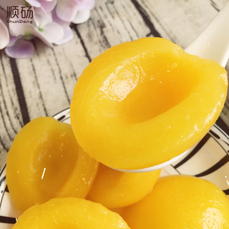 顺砀牌黄桃罐头对开砀山特产新鲜水果罐头整箱12罐*425克多省包邮 - 图2