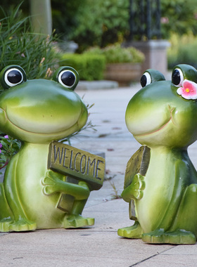 青蛙草坪园林景观庭院仿真动物