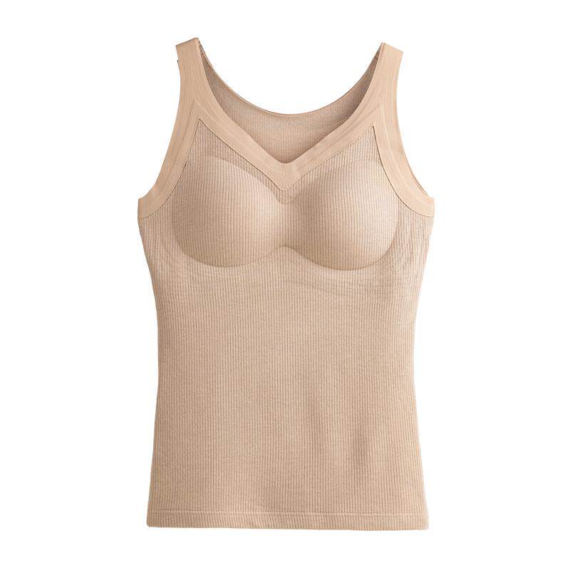 春款羊绒背心可拆卸胸垫保暖内搭磨毛加薄绒加厚修身显瘦打底吊带,淘宝优惠券,粉丝福利购,淘宝优惠卷