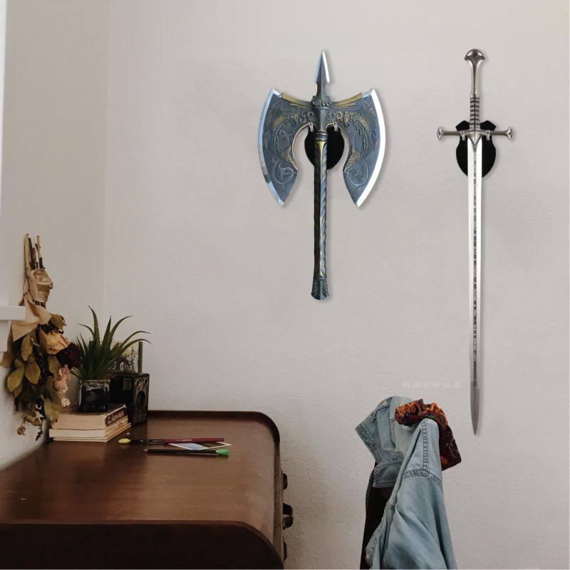 亚克力剑壁挂支架匕首斧钥匙挂墙展示架刀片无剑墙壁挂钩收纳展架,淘宝优惠券,粉丝福利购,淘宝优惠卷