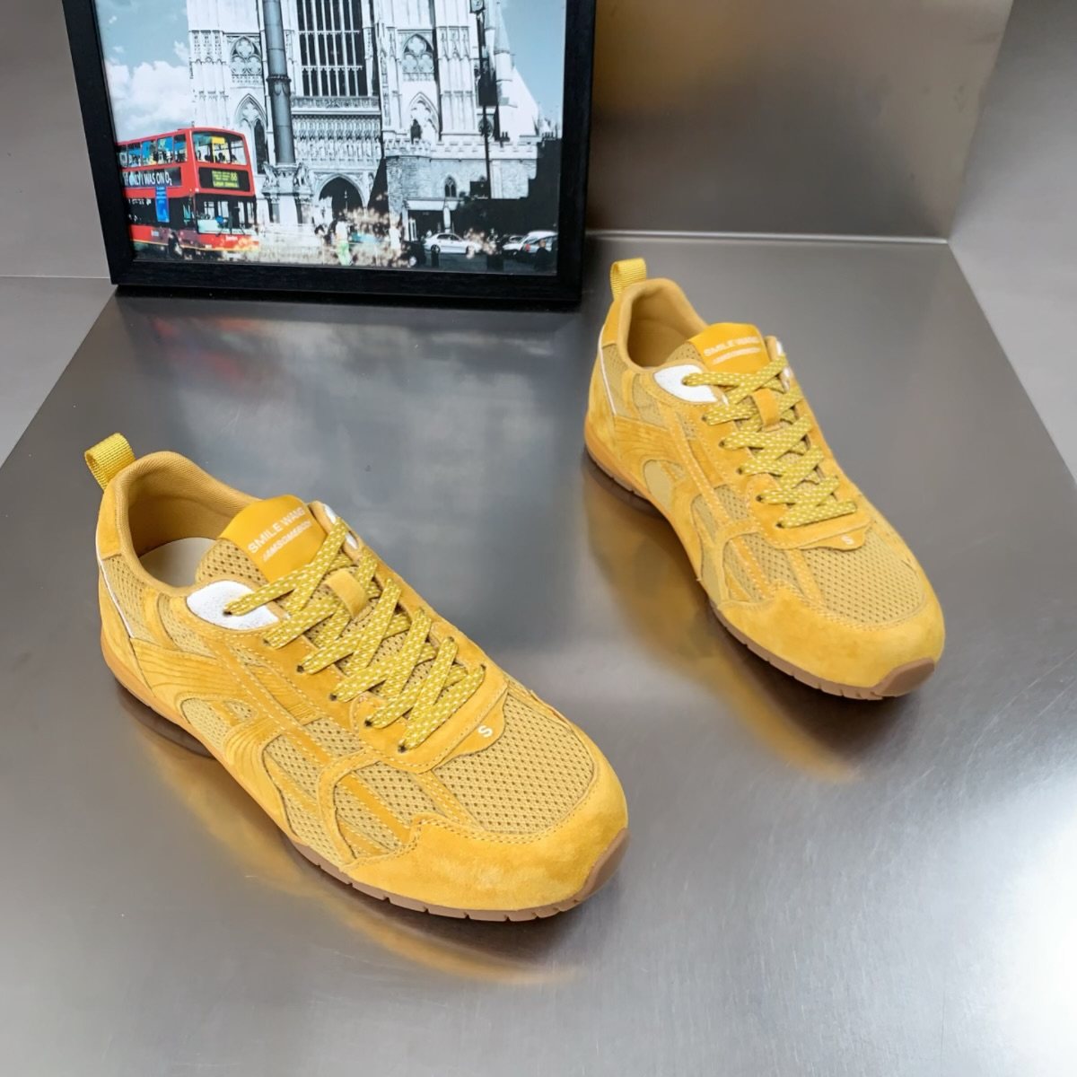 真皮网面透气德训鞋女2026春季新款百搭时尚休闲运动鞋平底阿甘鞋,淘宝优惠券,粉丝福利购,淘宝优惠卷