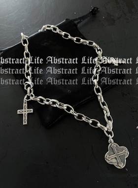 十字架项链唱哥特朋克摇滚暗黑