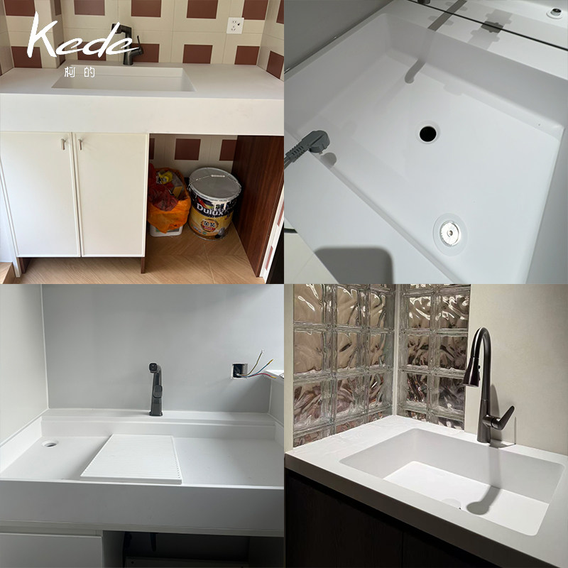 kede柯的阳台洗衣柜盆活动搓衣板定制杜邦可丽耐纯亚克力洗脸盆,淘宝优惠券,粉丝福利购,淘宝优惠卷