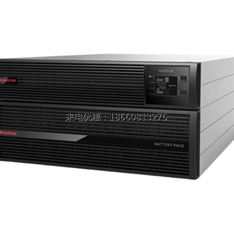 山特C6KRS UPS不间断电源6KVA 5400W长效机外接蓄电池 机架在线式 - 图0