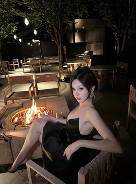 漂亮时刻 小众设计感网片状流苏耳环女冷淡简约夸张耳钉耳饰