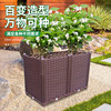 Special balcony planting box for growing vegetables can store water and drain water