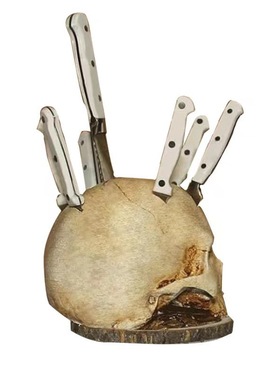 庭院人摆件万圣节雕塑花盆装饰木