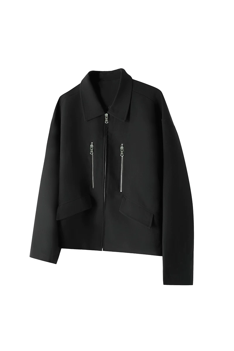[Not Ugly] 21AW Celia Lab осенняя куртка с двойной молнией, карман, свободная куртка Kiko wind jacket