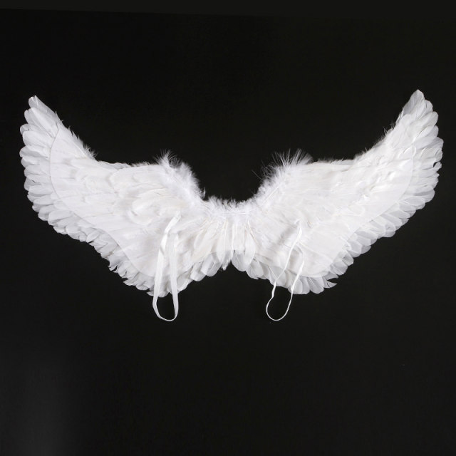 ວັນເດັກນ້ອຍເທວະດາ Feather Wings Angel Wings ການປະຕິບັດ Costume
