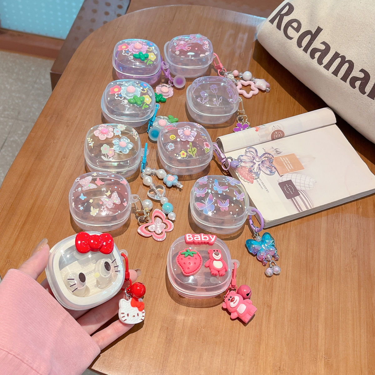 适用倍思wm02蓝牙耳机套炫彩diy手作倍思wm02+耳机保护套透明软壳 - 图0