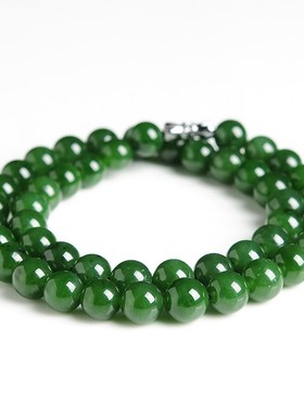 碧玉配证书现货全新珠链