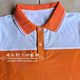 Summer pure cotton orange and white pure cotton school uniforms for middle and high school students short-sleeved T-shirts casual sports unisex style