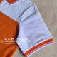 Summer pure cotton orange and white pure cotton school uniforms for middle and high school students short-sleeved T-shirts casual sports unisex style