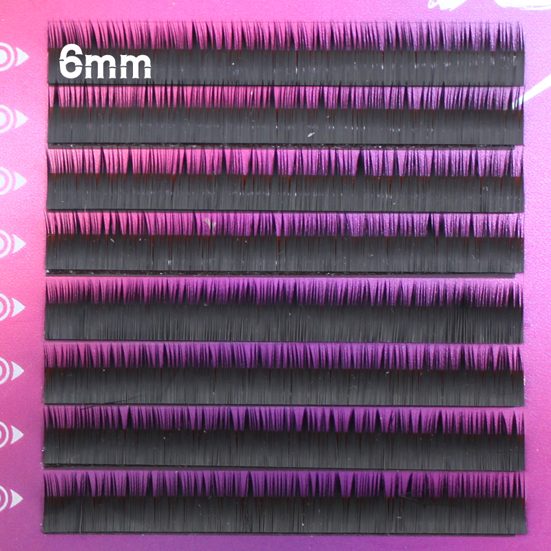 美容院种植嫁接睫毛柔软纤长大眼睛混装6\7mm貂毛下睫毛弗洛纶丝 - 图2