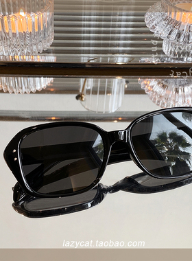 复古大框偏光太阳镜方框女显脸小