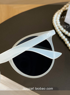 16g磨砂白色墨镜女潮刘亦菲同款