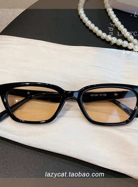 果冻奶杏色猫眼太阳镜UV400