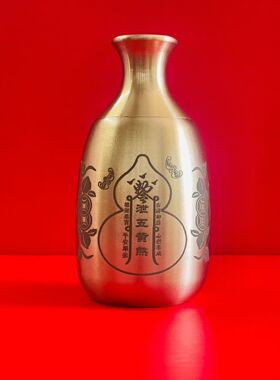 2026马年吉祥物纯铜五黄二黑摆件五帝钱天然水晶麒麟家居装饰摆放