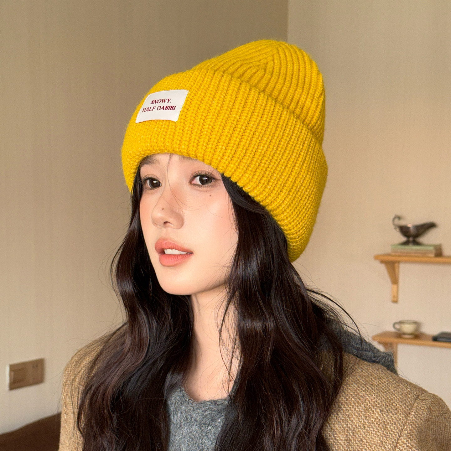 韩版通勤百搭针织帽简约不挑人锥顶毛线帽女冬季护耳保暖套头帽男,淘宝优惠券,粉丝福利购,淘宝优惠卷