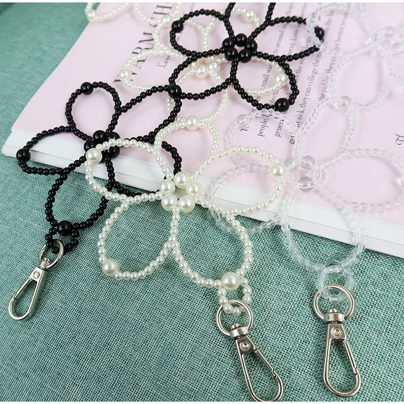 手工串珠珍珠包链成品diy编织花朵包带装饰包包背带ins斜跨包链条,淘宝优惠券,粉丝福利购,淘宝优惠卷