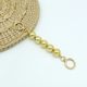 Diy große Goldperlen-Verlängerungskette Handtaschenkettenzubehör