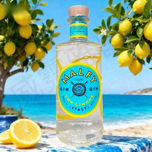 MALFY Gin 莫芬金酒 原味 粉红玫瑰 柠檬 血橙口味700ml 41度国行 - 图3