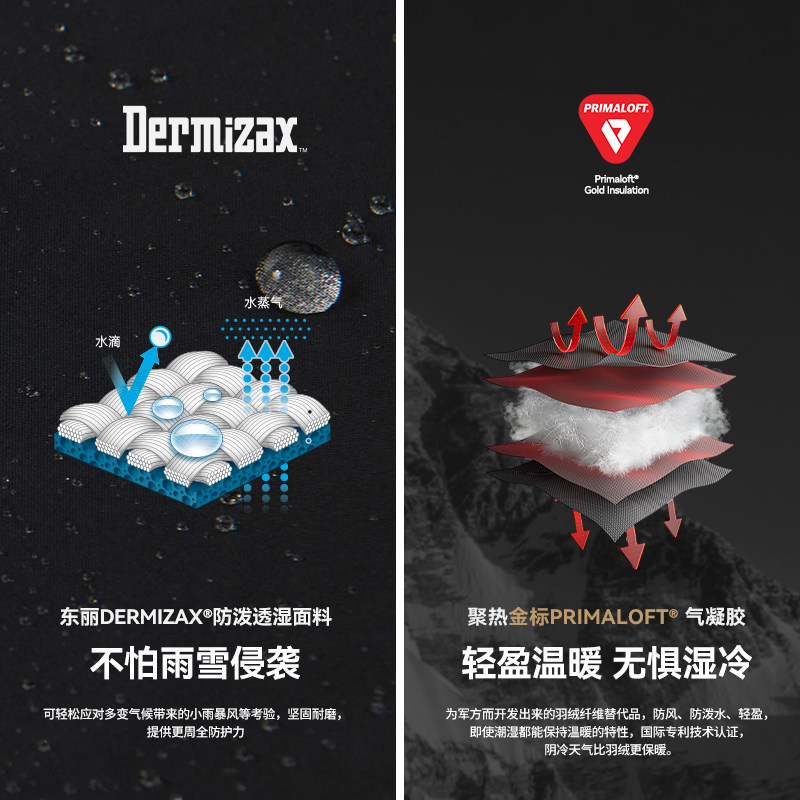 伯希和户外Primaloft金标P棉夹克男春Dermizax商务棉服冲锋衣内胆,淘宝优惠券,粉丝福利购,淘宝优惠卷
