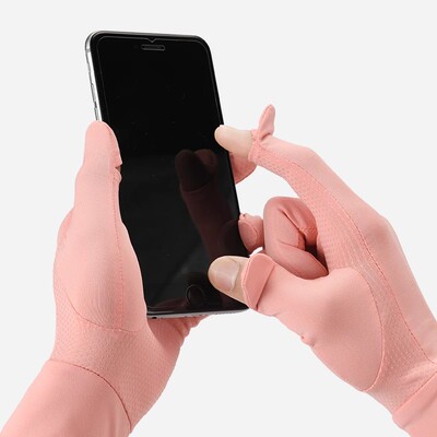 伯希和户外防晒手套薄款男