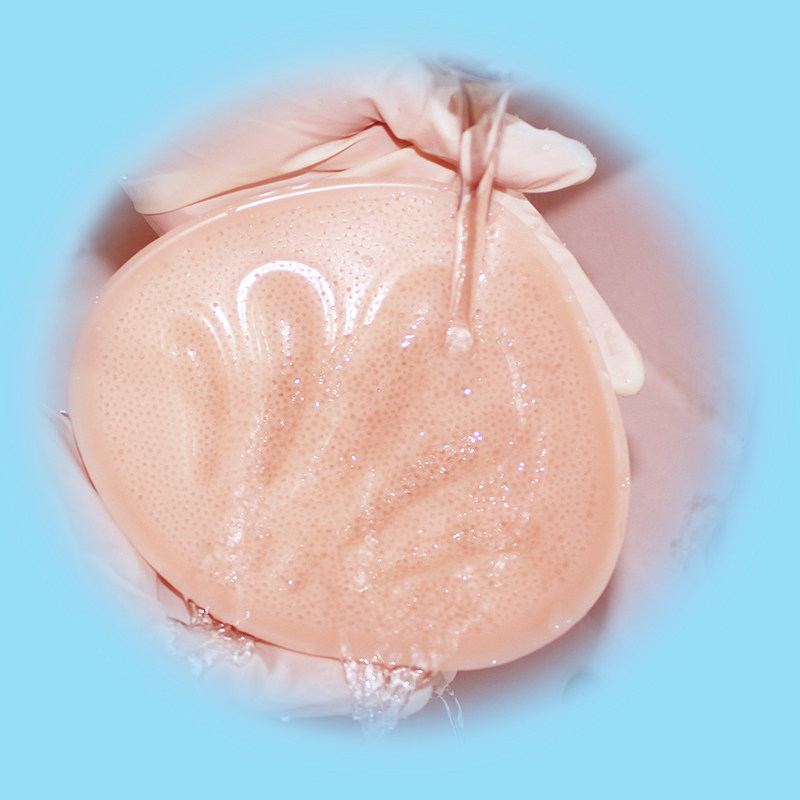 HKXTL微孔全孔无膜义乳透气术后轻质硅胶扇形假乳假胸送文胸1101,淘宝优惠券,粉丝福利购,淘宝优惠卷