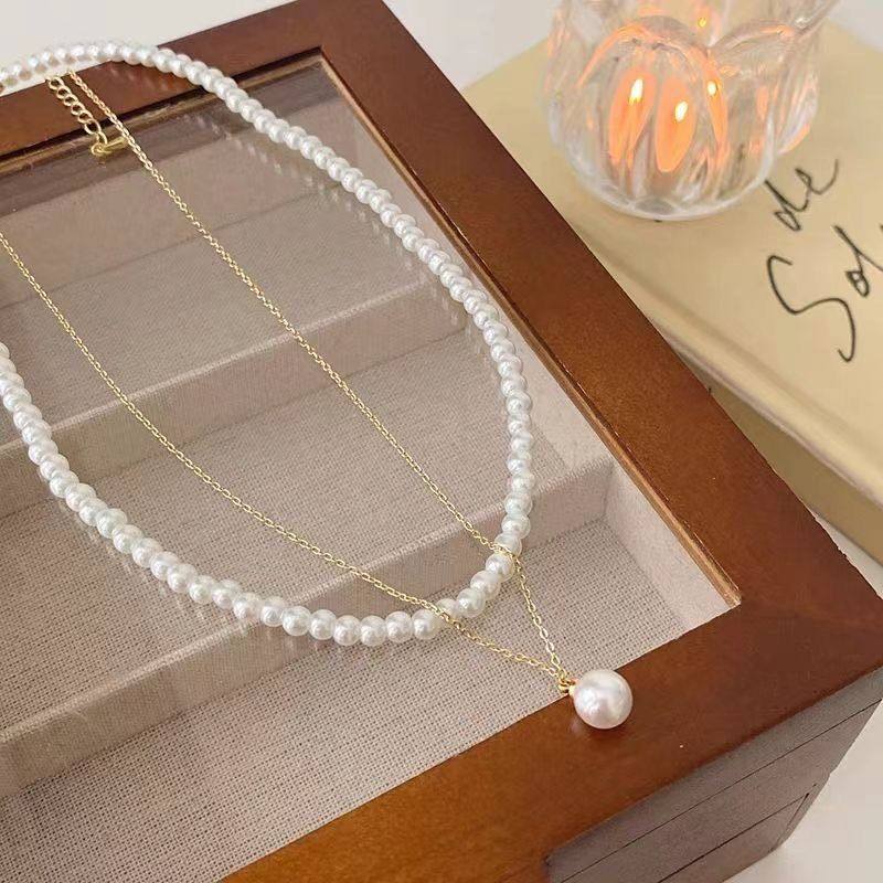 仿珍珠项链珍珠高级裙子爆款复古高档珍珠项链法式甜美,淘宝优惠券,粉丝福利购,淘宝优惠卷