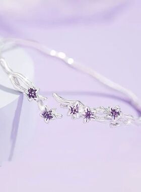 桔梗花手镯女新款高级感轻奢时尚新款镯子礼物送女朋友