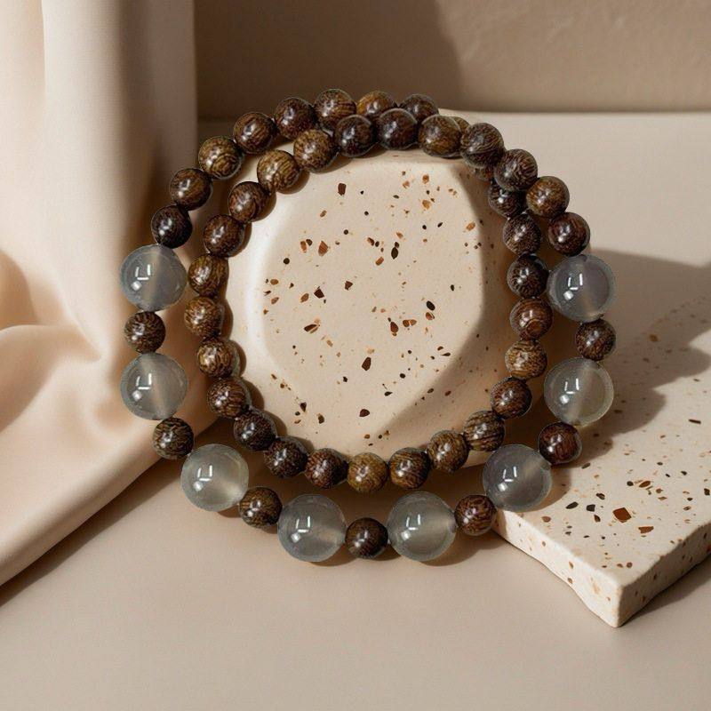 新中式半城山水串珠手链双层叠戴古风复古百搭手串,淘宝优惠券,粉丝福利购,淘宝优惠卷