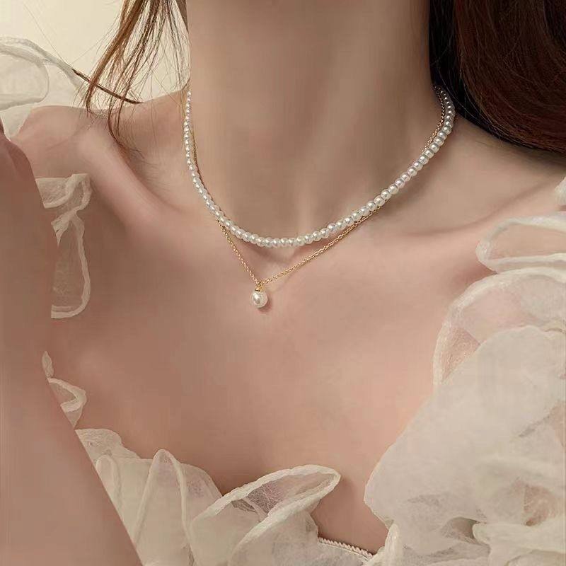 仿珍珠项链珍珠高级裙子爆款复古高档珍珠项链法式甜美,淘宝优惠券,粉丝福利购,淘宝优惠卷