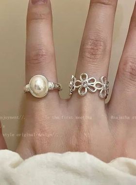 蝴蝶戒指女ins潮小众设计高级感个性冷淡风开口可调节食指戒尾戒