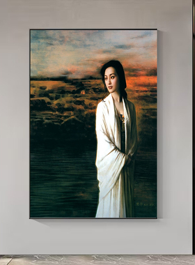 美女挂画酒店卫生间油画美女装饰画卧室床头宾馆美容院洗手间壁画