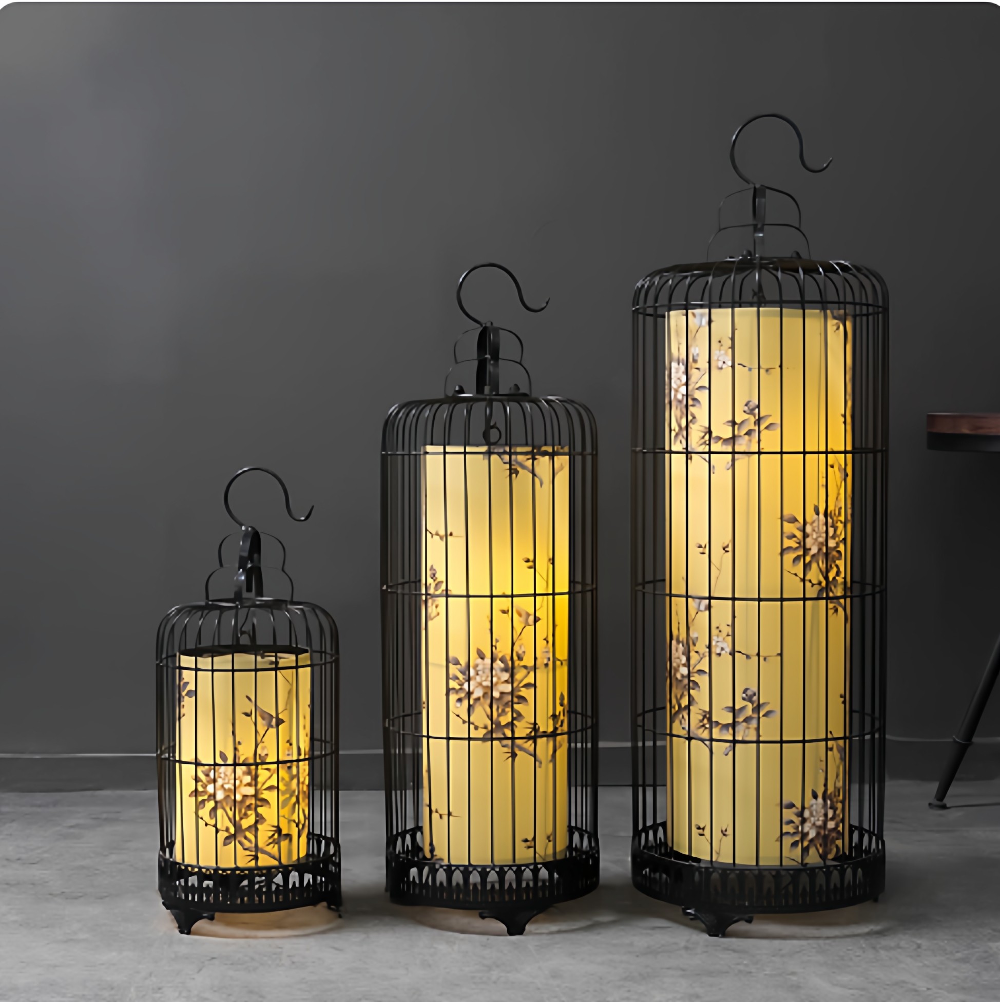 新中式铁艺鸟笼灯创意吊灯古典过道灯饰餐厅灯具酒店挂灯复古灯笼,淘宝优惠券,粉丝福利购,淘宝优惠卷