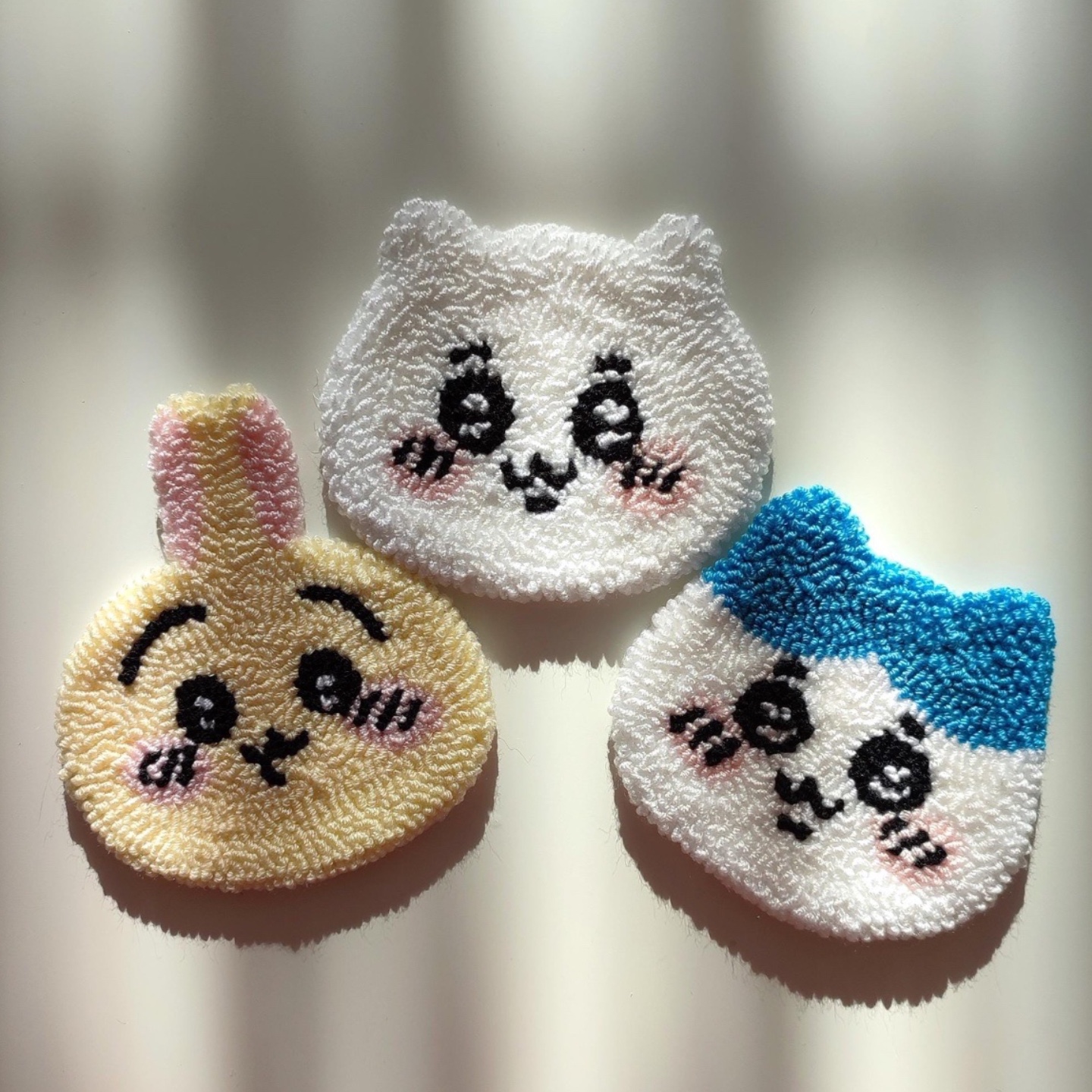 戳戳绣手工diy杯垫材料包乌萨奇小八吉伊活动礼物摆件冰箱贴刺绣 - 图2