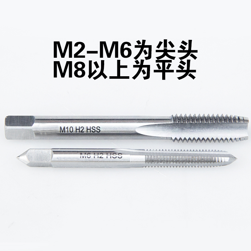 正品哈尔滨量直槽机用丝锥M12M13*1*0.75*1.5*1.75*2丝攻粗细牙-图2