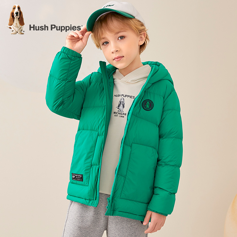 暇步士童装儿童轻薄羽绒服冬季新款男童女童保暖舒适连帽加厚外套 - 图2