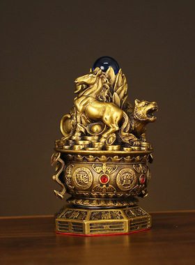 黄铜十二生肖摆件2025蛇年本命年