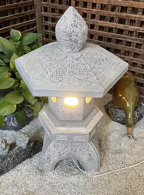 户外园林石雕石灯笼日式庭院摆件