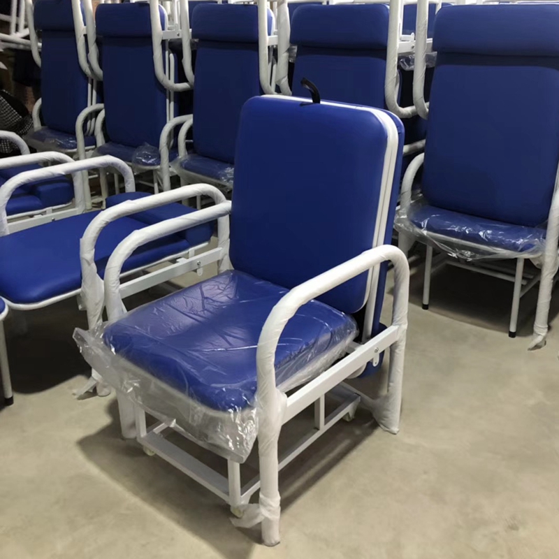 医院陪护皮折叠椅床两用高档单人黑色沙发办公室午休睡平躺椅值班 - 图2
