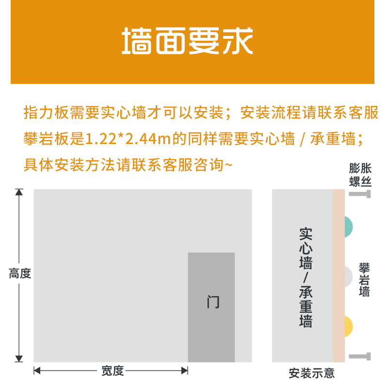 室内攀爬板家用木质儿童房攀岩墙儿童臂力训练指力板体能板洞洞板-图3